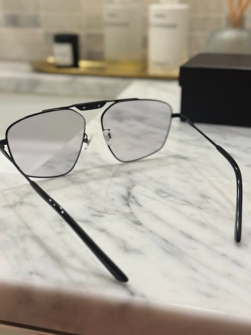 Balenciaga Eyewear Tag 2.0 Navigator Sunglasses Authentic BB0246SA 004 61